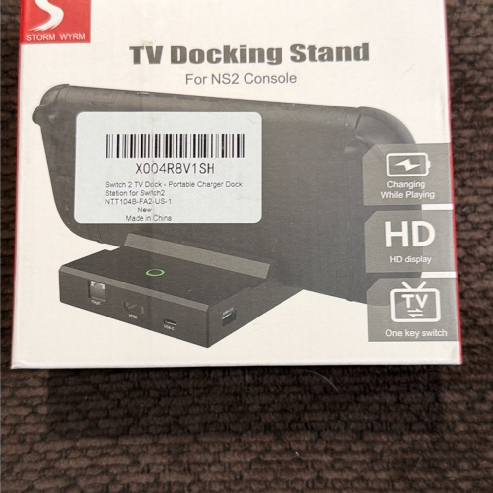Black TV Docking Station for NS2